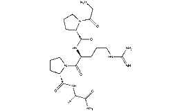 Glycyl-L-prolyl-L-arginyl-L-prolyl-L-alaninamide Structure